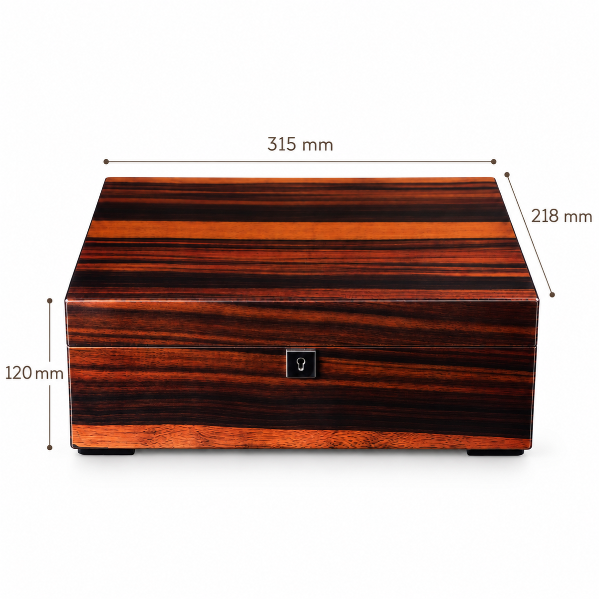 Boîte à montre en bois de ronce 10 montres – vue 10