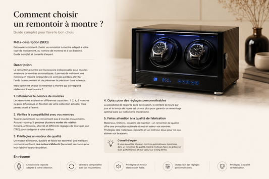 Comment choisir un remontoir à montre ?