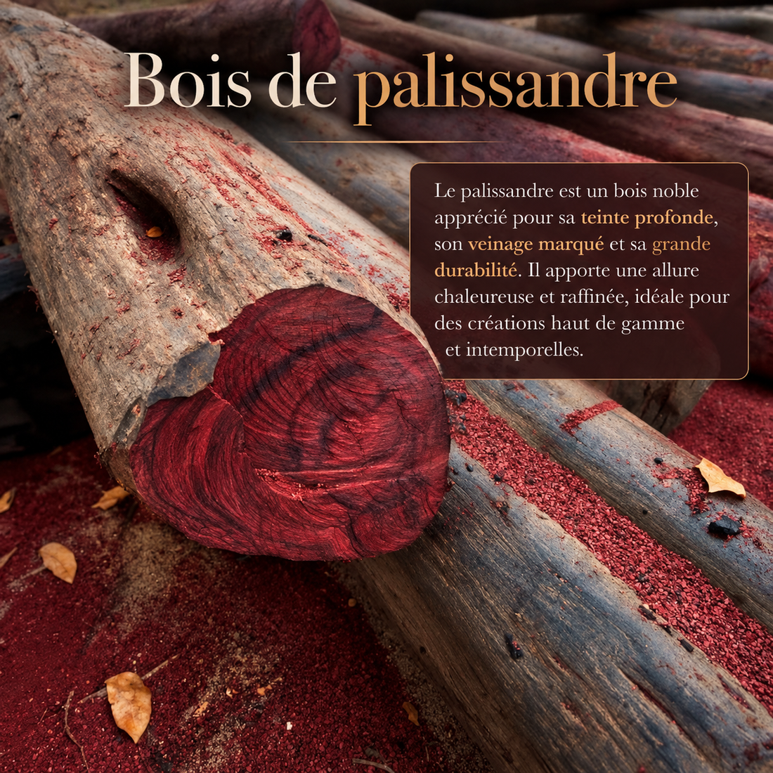 Le bois de palissandre : un bois noble pour vos boîtes à montres