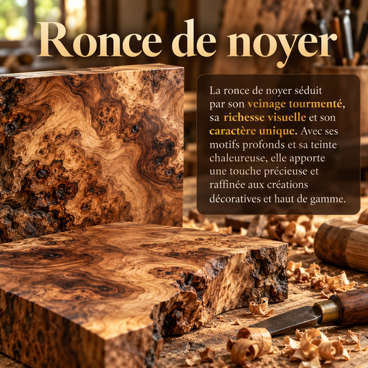 La ronce de noyer : un bois d'exception pour vos boîtes à montres