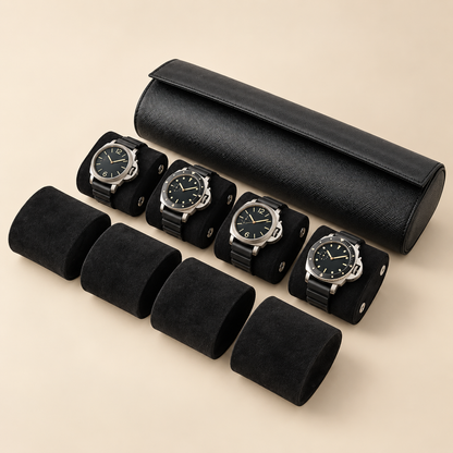 Étui à Montre en Cuir Saffiano - 4 Montres
