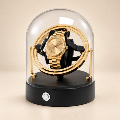 Remontoir à Montre Gyroscopique sous Cloche – 1 Montre