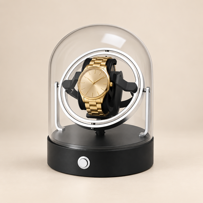Remontoir à Montre Gyroscopique sous Cloche – 1 Montre