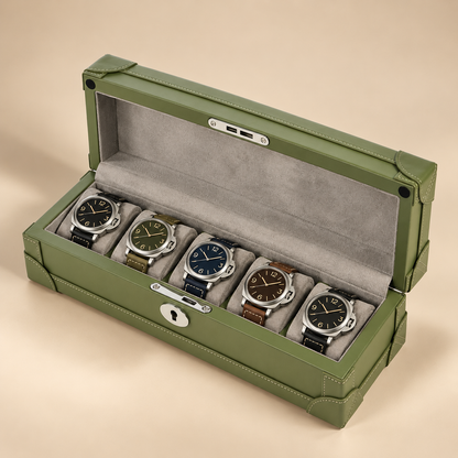 Boîte À Montre En Cuir Microfibre - 5 Montres