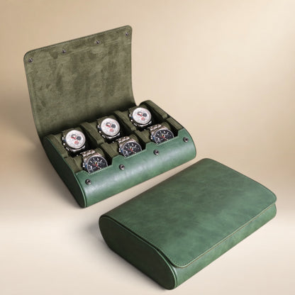 Étui à Montre en Cuir PU - 6 Montres