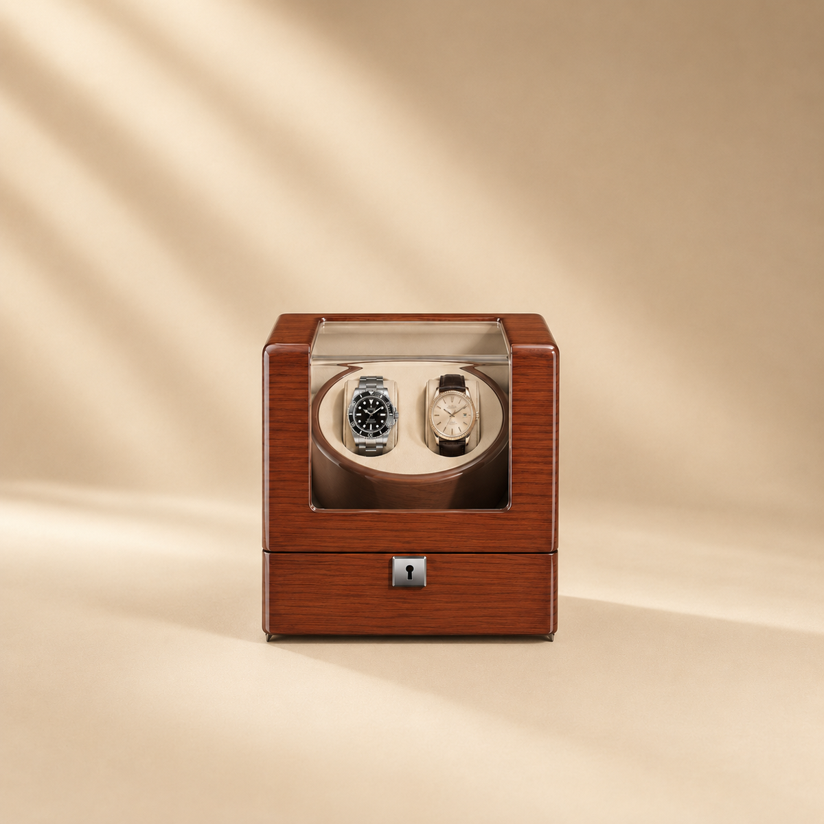 Remontoir pour Montres Automatiques en Bois – 2 montres – vue 3