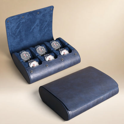 Étui à Montre en Cuir PU - 6 Montres