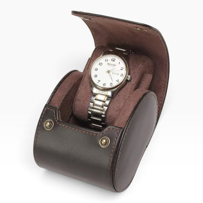 Lot de 3 Étuis à Montre en Cuir Marron Café PU – 1, 2 et 3 Montres