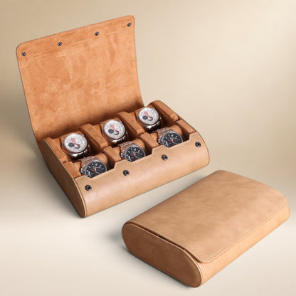 Étui à Montre en Cuir PU - 6 Montres