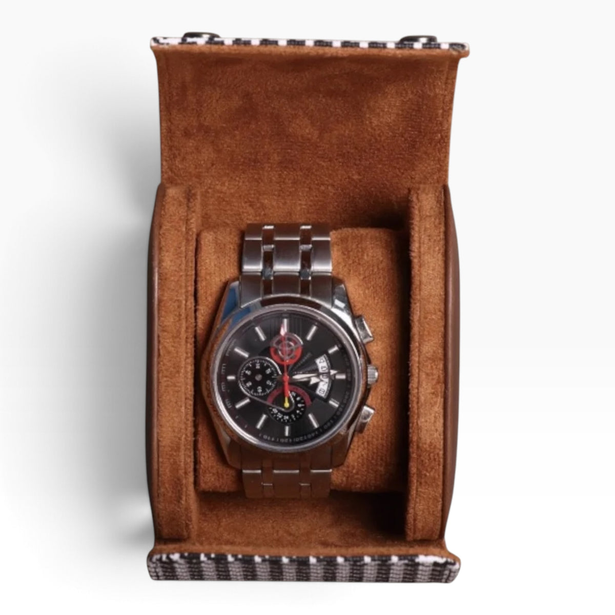 Lot de 3 Étuis à Montre en Cuir PU Noir et Blanc – 1, 2 et 3 Montres