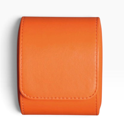 Lot de 3 Étuis à Montre en Cuir PU Orange – 1, 2 et 3 Montres