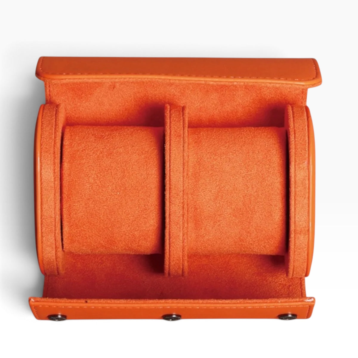 Lot de 3 Étuis à Montre en Cuir PU Orange – 1, 2 et 3 Montres