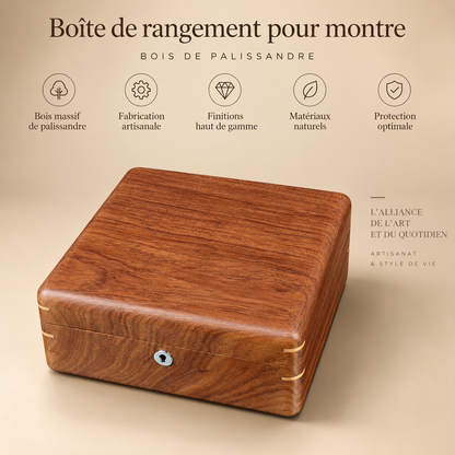 Boîte à montre en bois de palissandre 6 montres – vue 4