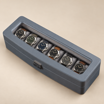 Boîte à Montre en Cuir Microfibre – 4 ou 6 Montres