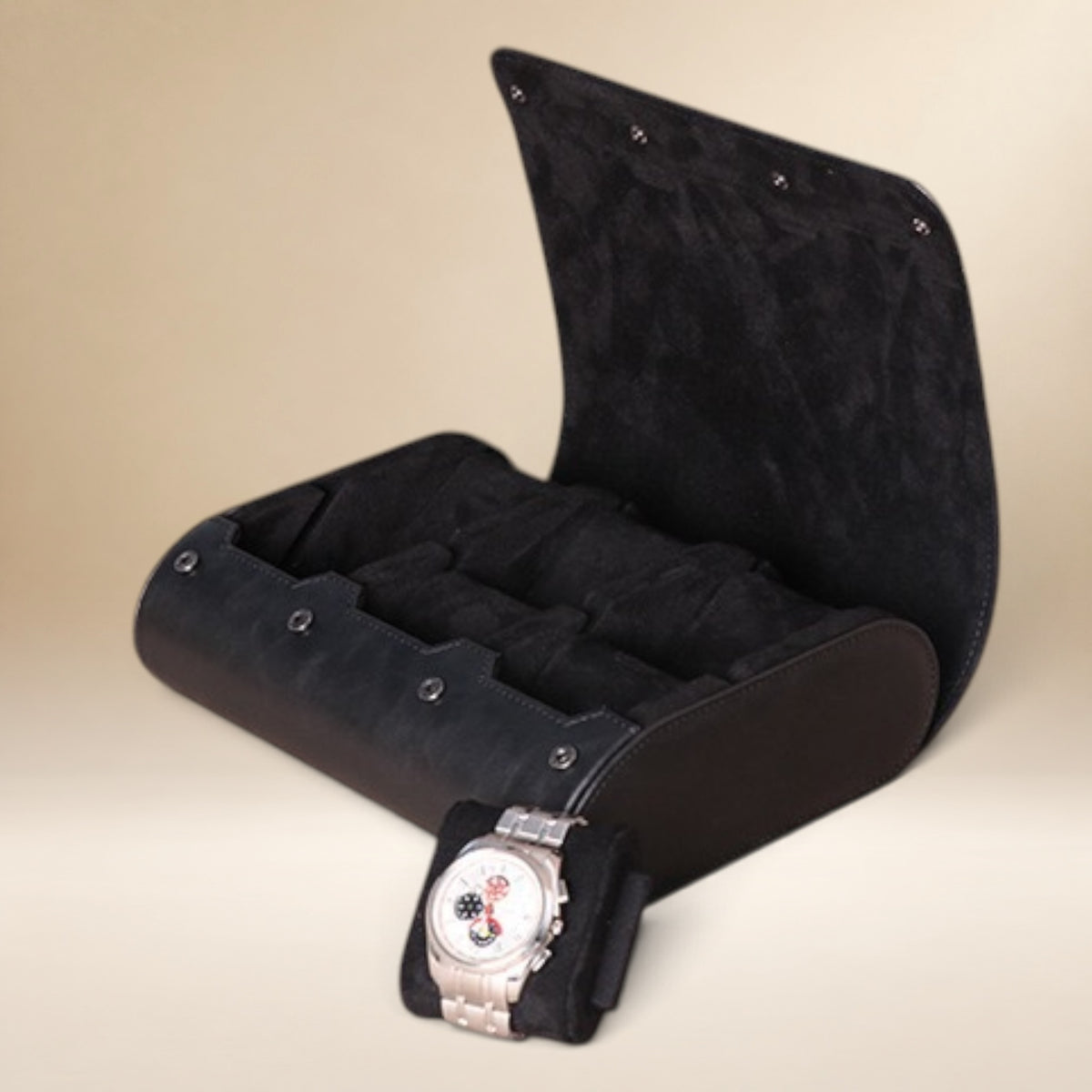 Étui à Montre en Cuir PU - 6 Montres