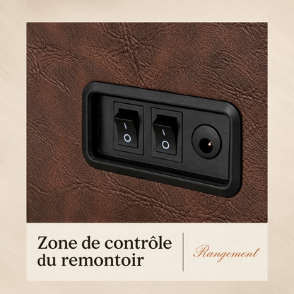 Remontoir à Montre Similicuir Double avec Boîte de Rangement – 2 Montres