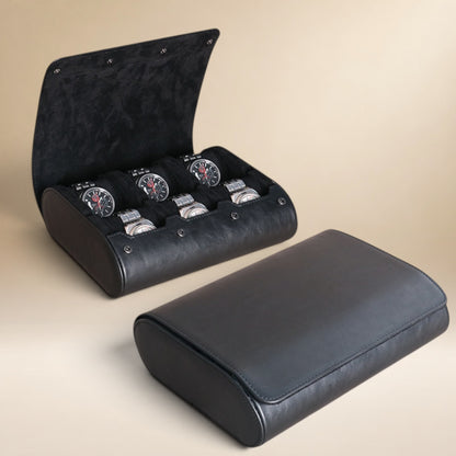 Étui à Montre en Cuir PU - 6 Montres