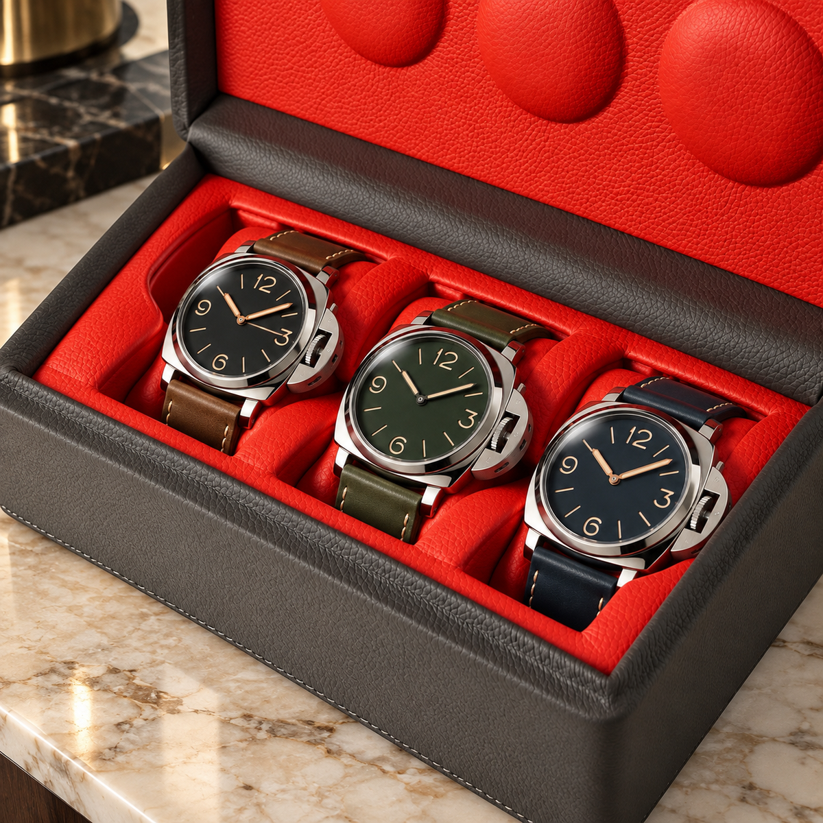 Boîtes à montres en cuir et en bois BEN & CO