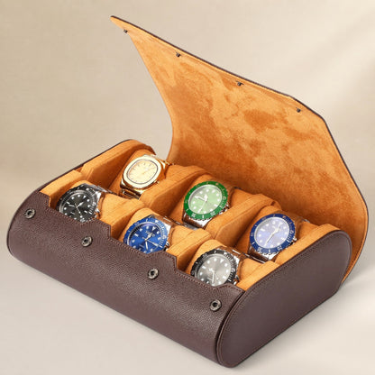 Étui à Montres en Cuir Pu - 6 Montres