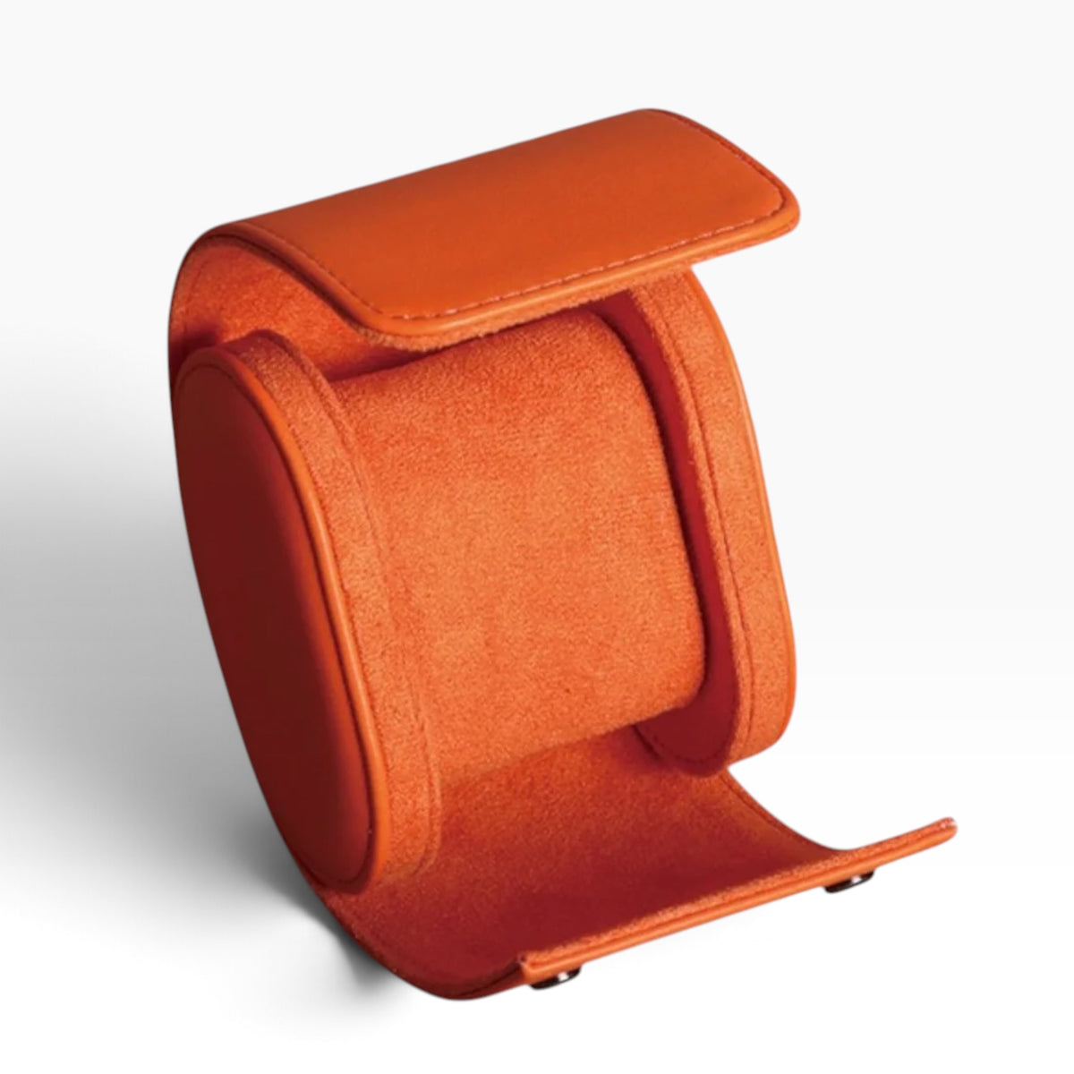 Lot de 3 Étuis à Montre en Cuir PU Orange – 1, 2 et 3 Montres