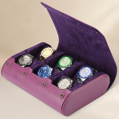 Étui à Montres en Cuir Pu - 6 Montres
