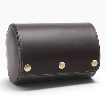 Lot de 3 Étuis à Montre en Cuir Marron Café PU – 1, 2 et 3 Montres
