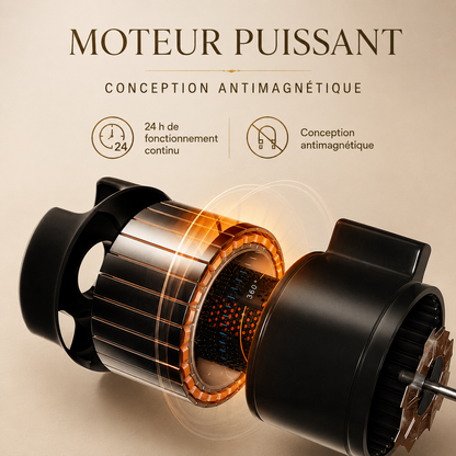 Schéma du moteur du remontoir à montre automatique, conception antimagnétique