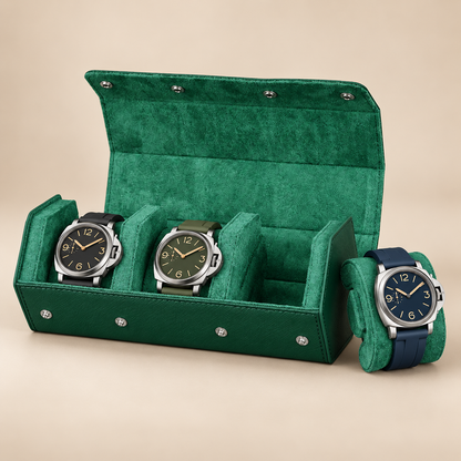 Étui à Montres en Cuir Saffiano - 3 Montres
