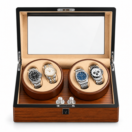 Remontoir pour Montres Automatiques en Bois – 4 montres
