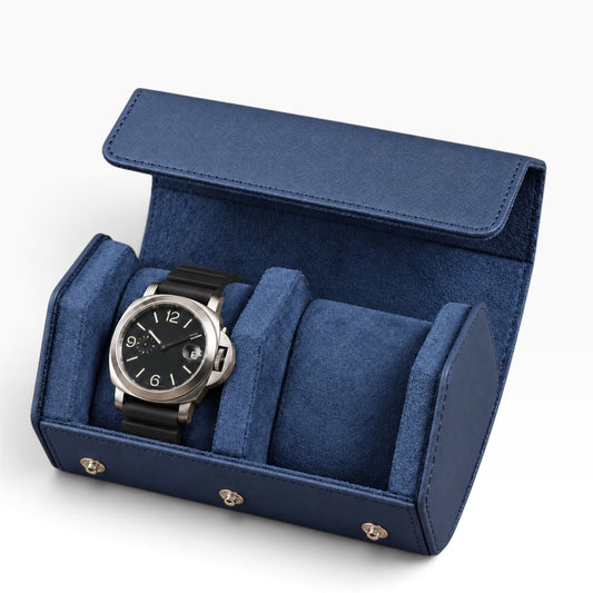 Étui à Montres en Cuir Saffiano – 2 Montres