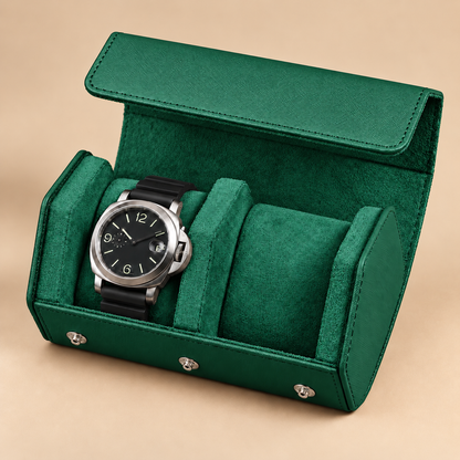 Étui à Montres en Cuir Saffiano – 2 Montres