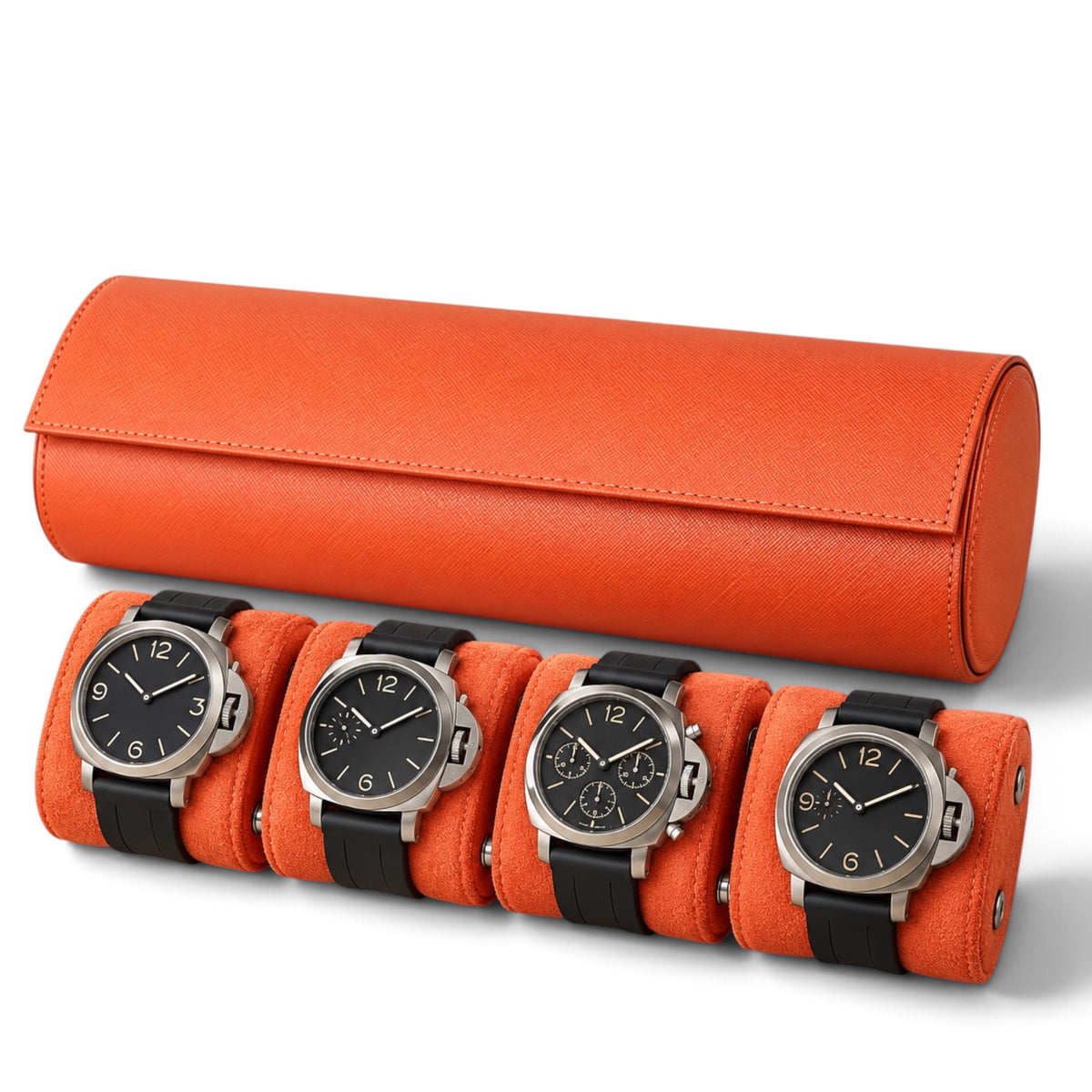 Étui à Montre en Cuir Saffiano - 4 Montres