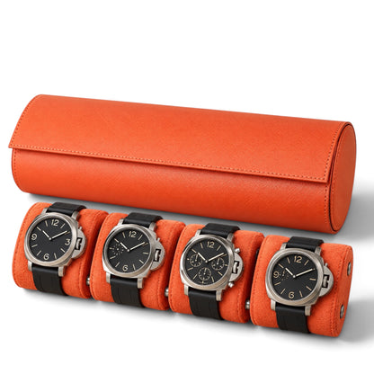 Étui à Montre en Cuir Saffiano - 4 Montres
