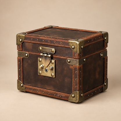 Boîte à montre en cuir Crazy Horse marron 2 montres – vue 5