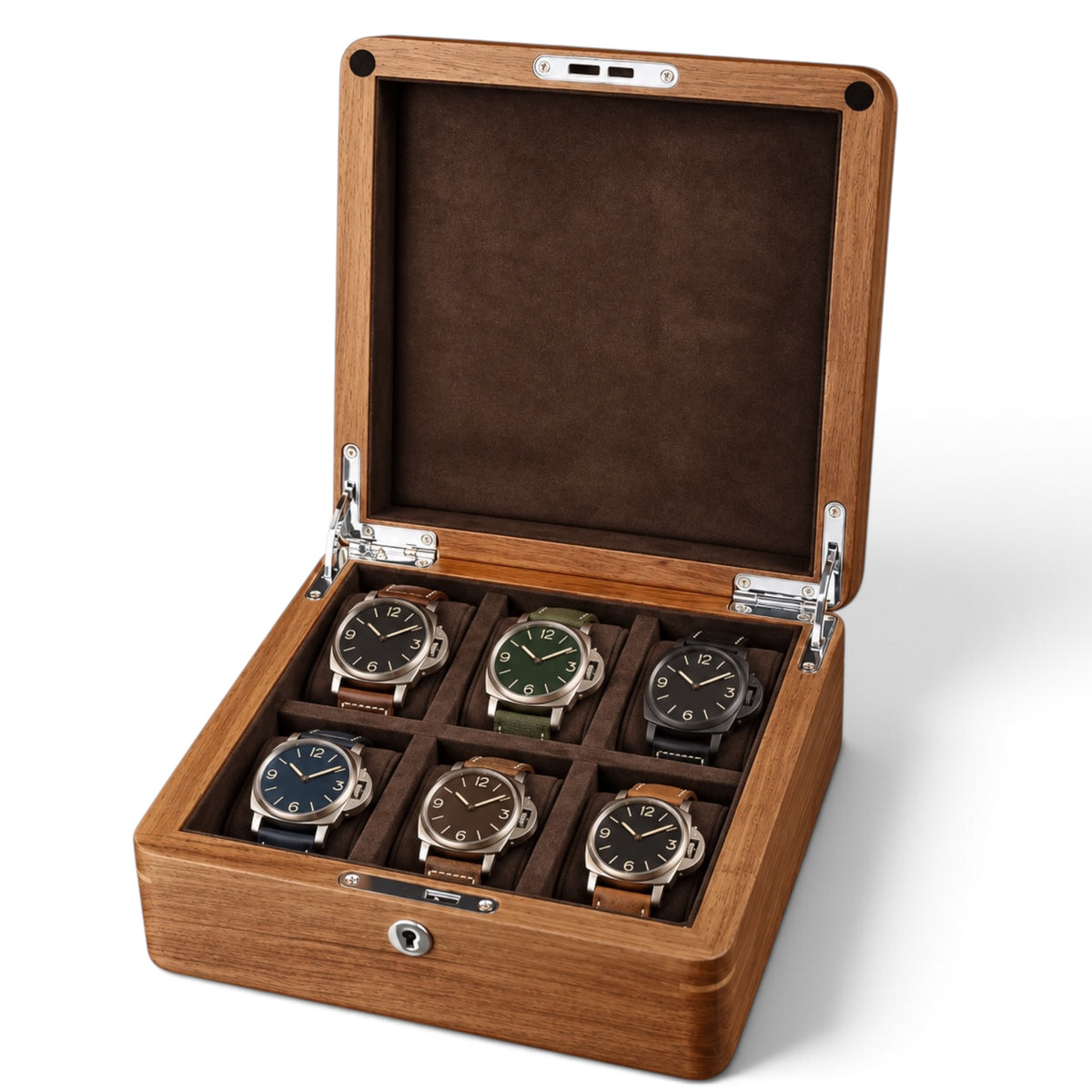 Boîte à montre en bois de palissandre 6 montres – BEN & CO