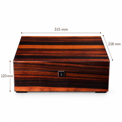 Boîte à montre en bois de ronce 10 montres – vue 10