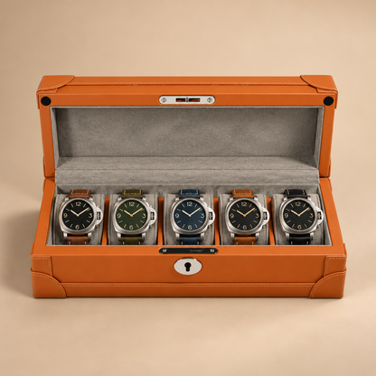Boîte À Montre En Cuir Microfibre - 5 Montres