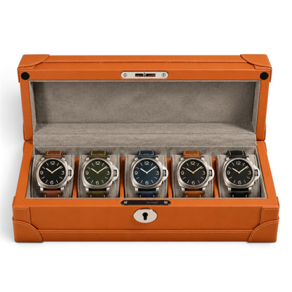 Boîte À Montre En Cuir Microfibre - 5 Montres