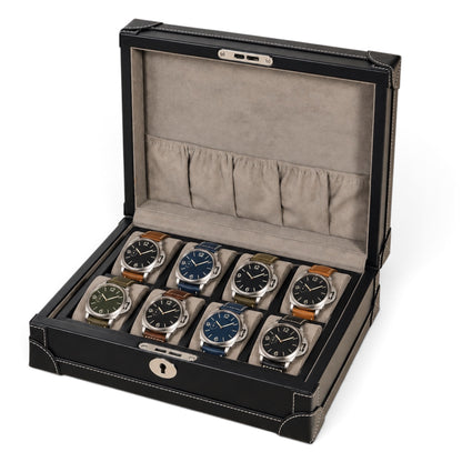 Boîte à Montres en Cuir Microfibre - 8 Montres