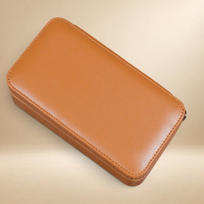 Étui à Montres de Voyage en Cuir Microfibre – 3 montres